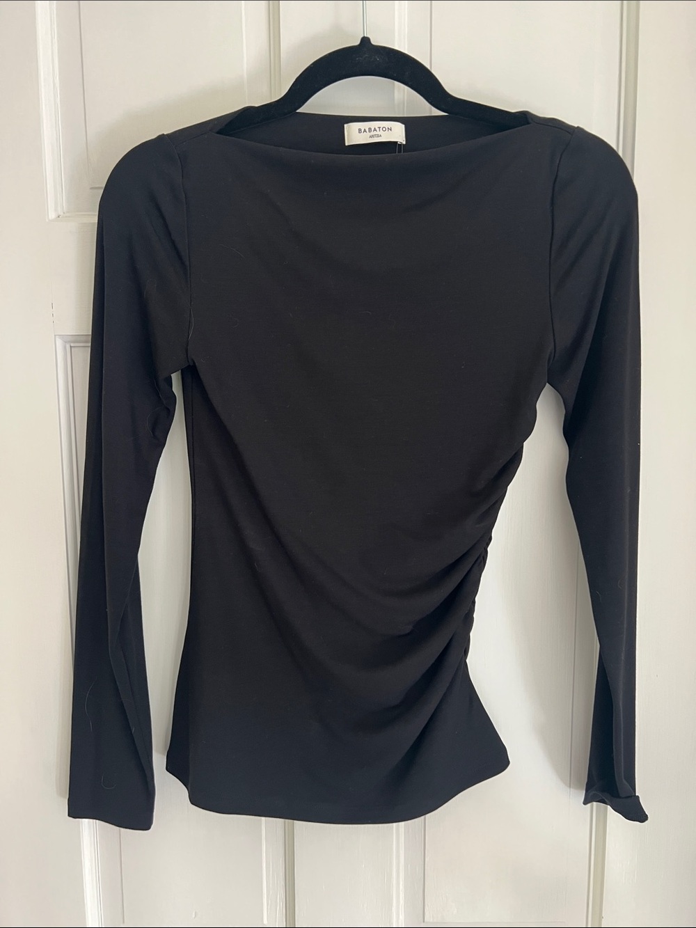 Aritzia Babaton Black Long Sleeve Top